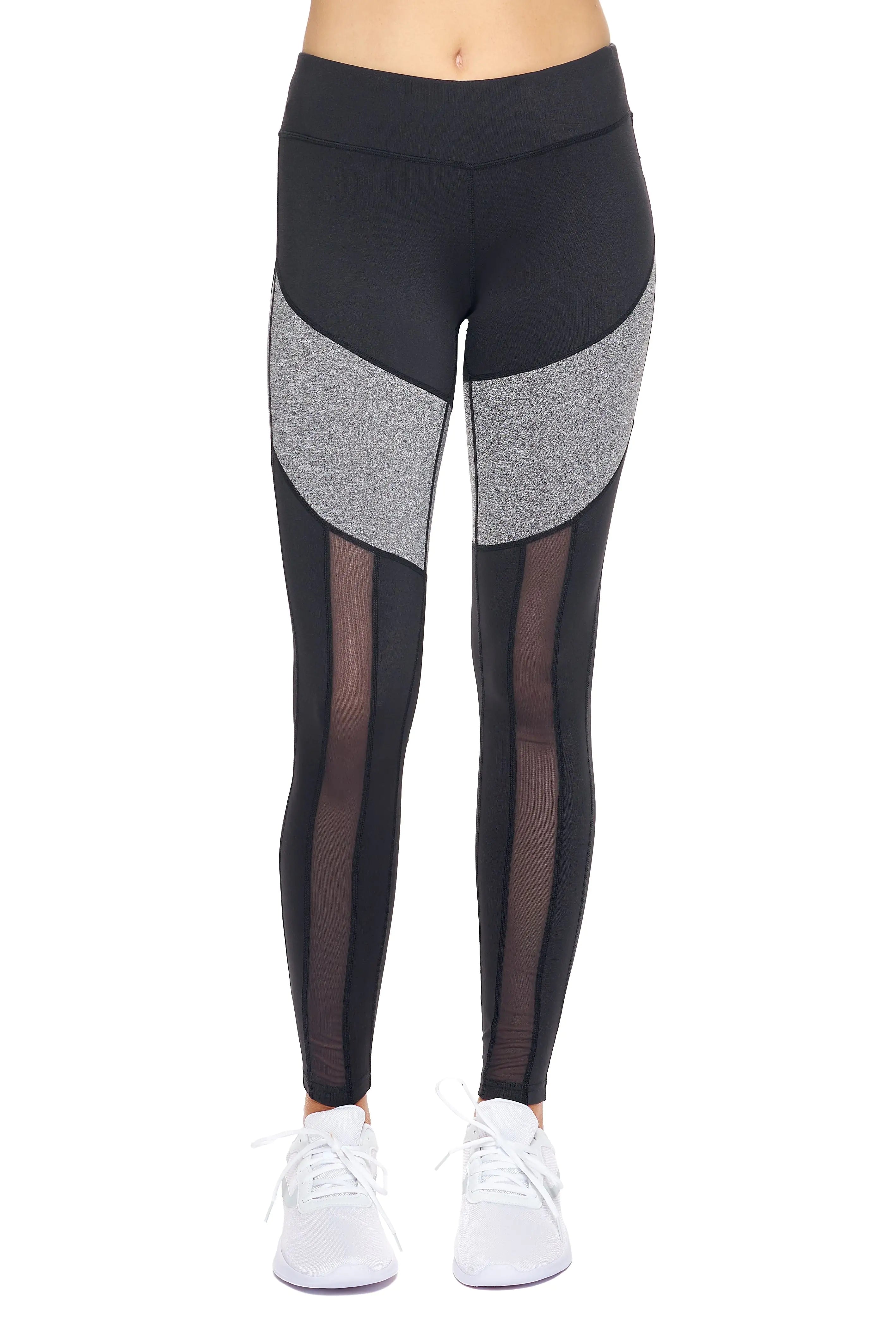 Women's Mid-Rise Calypso Mesh Full Length Leggings