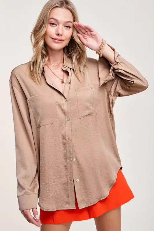 Hazel Button Down Top